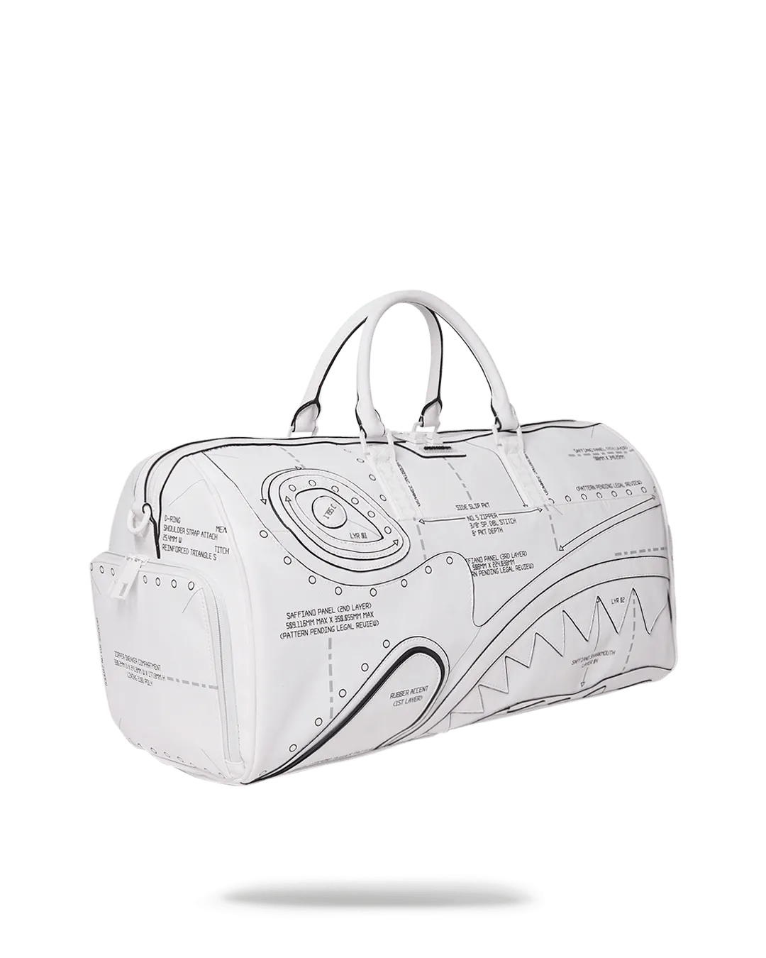 Sprayground Bag TECHNICAL CUT SEW DUFFLE White