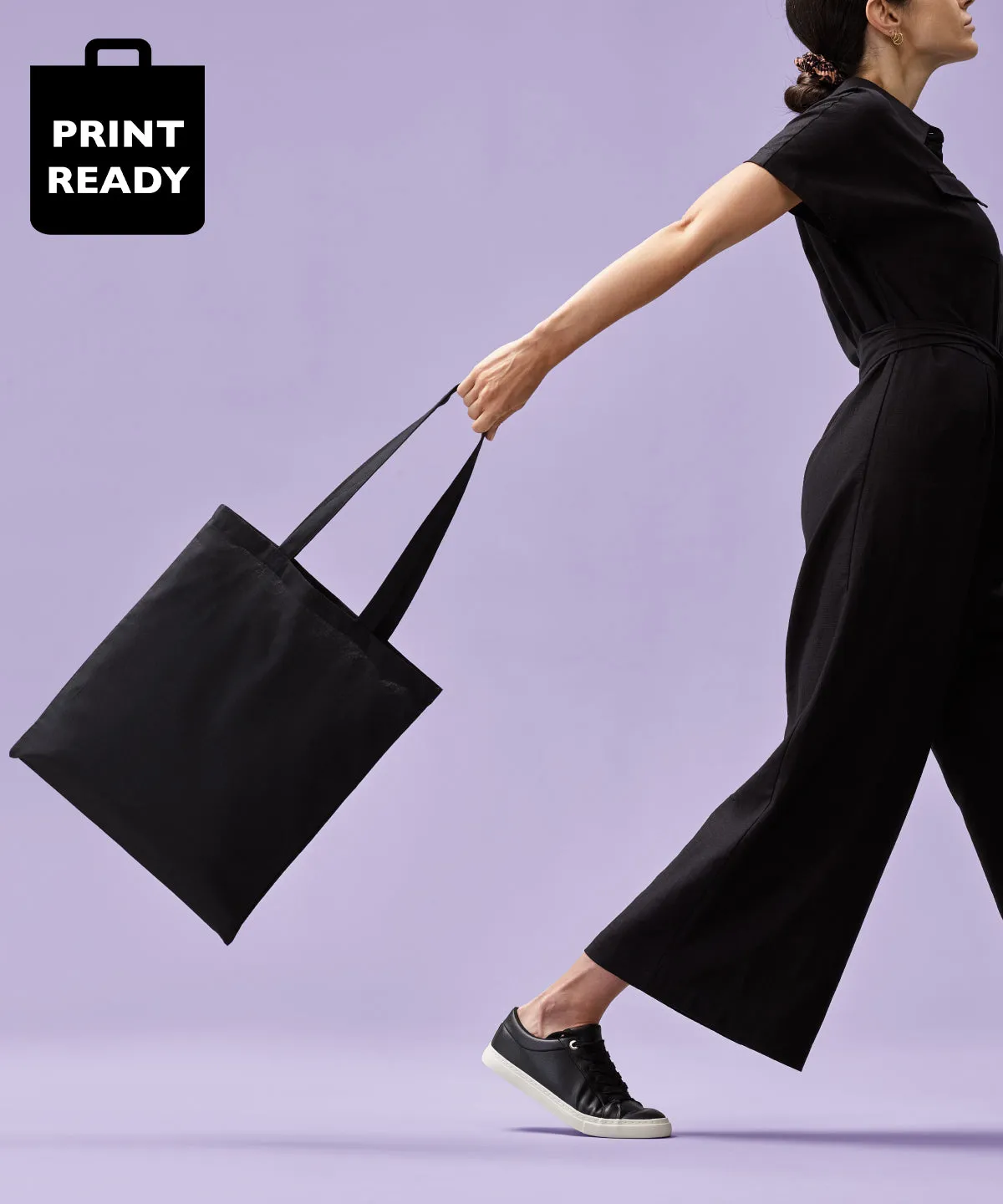 Storm Dark Grey - Cotton shopper long handle