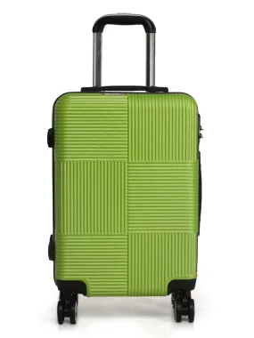 Teakwood Unisex Green Trolley Bag - Small