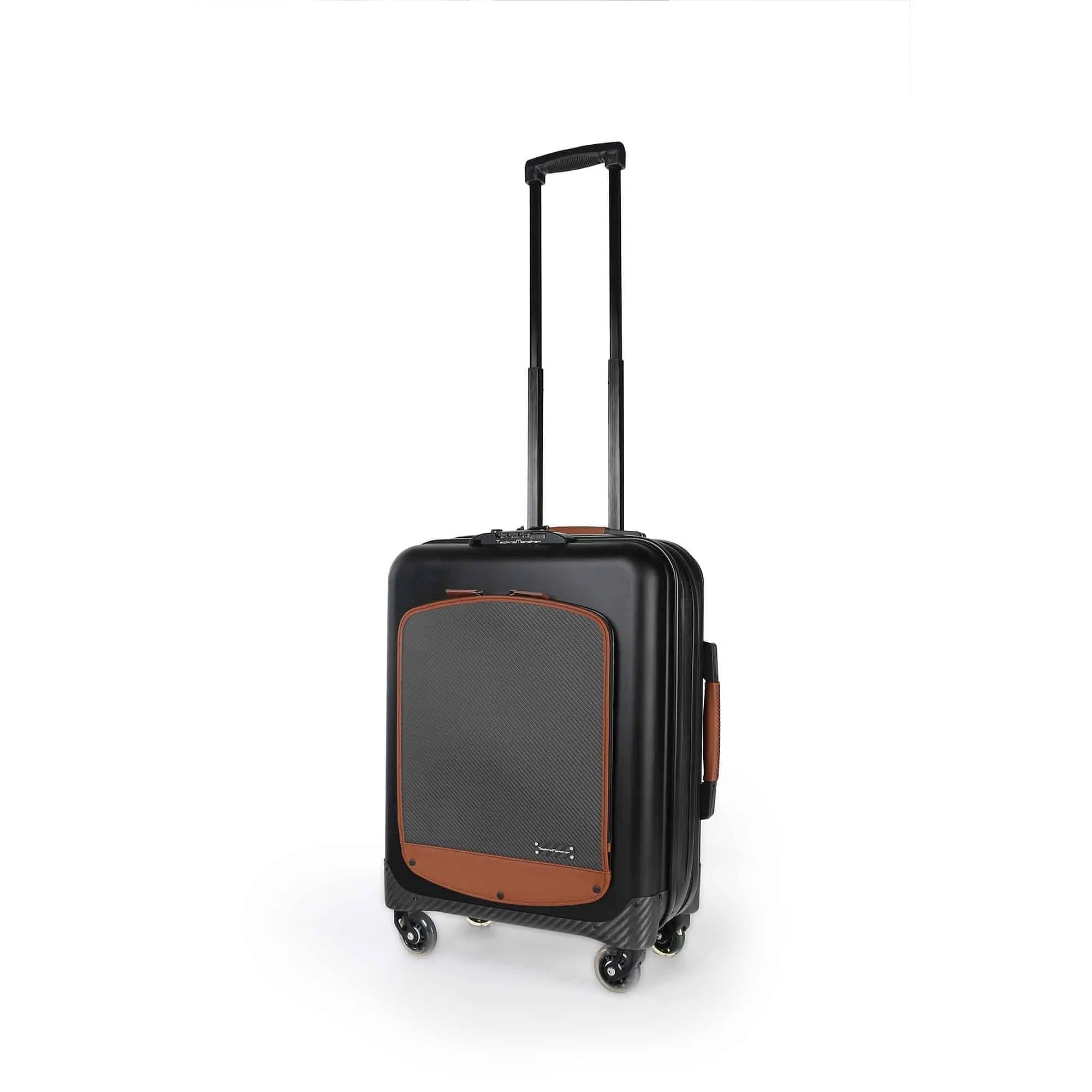 Trolley Akille Flap Brown in Carbon Fiber