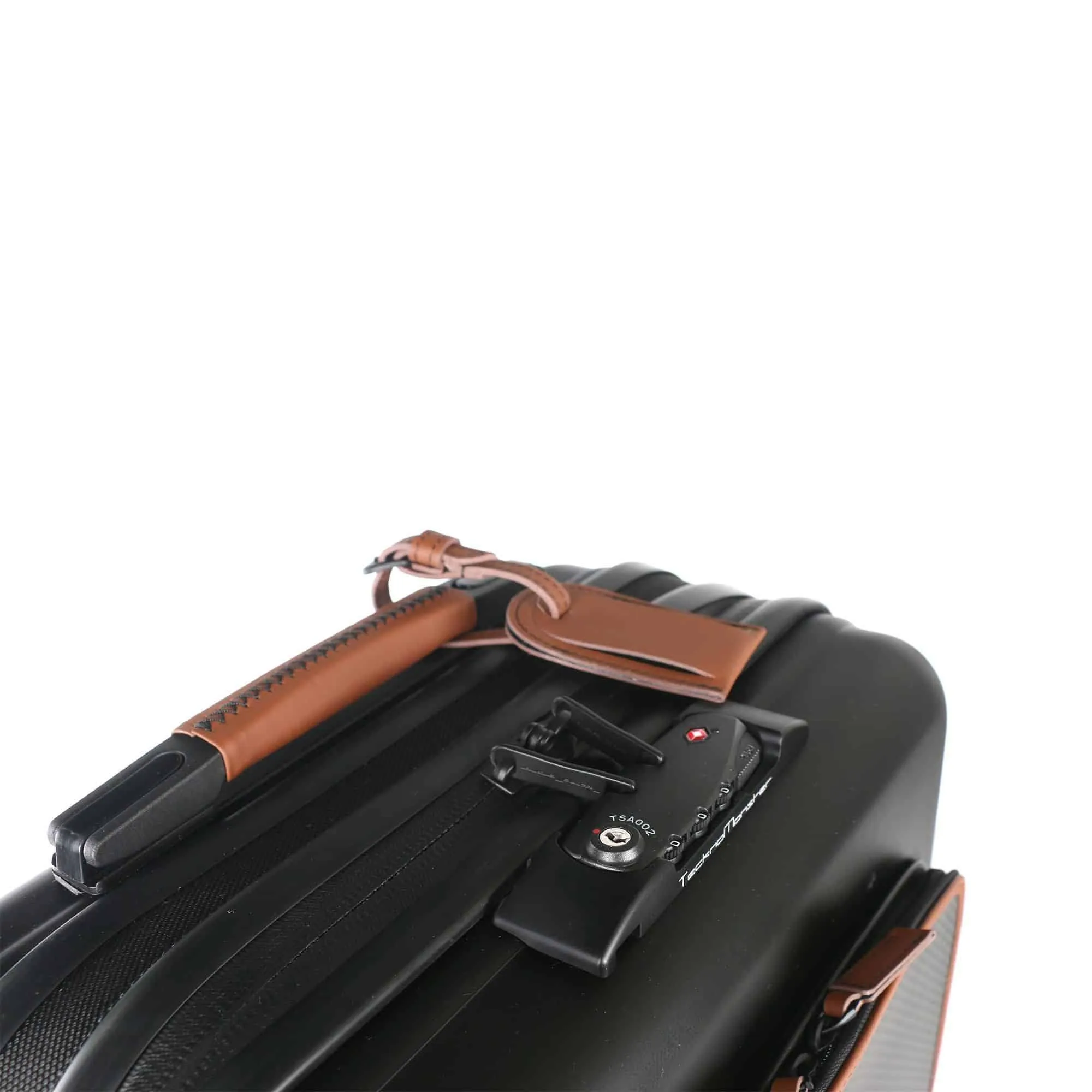 Trolley Akille Flap Brown in Carbon Fiber