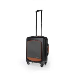 Trolley Akille Flap Brown in Carbon Fiber