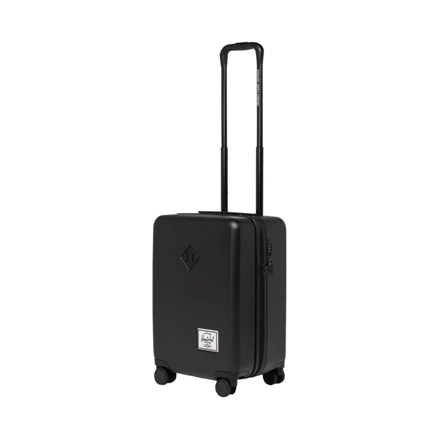 Unisex Herschel Heritage Hardshell Carry On Luggage 35L Black Suitcase