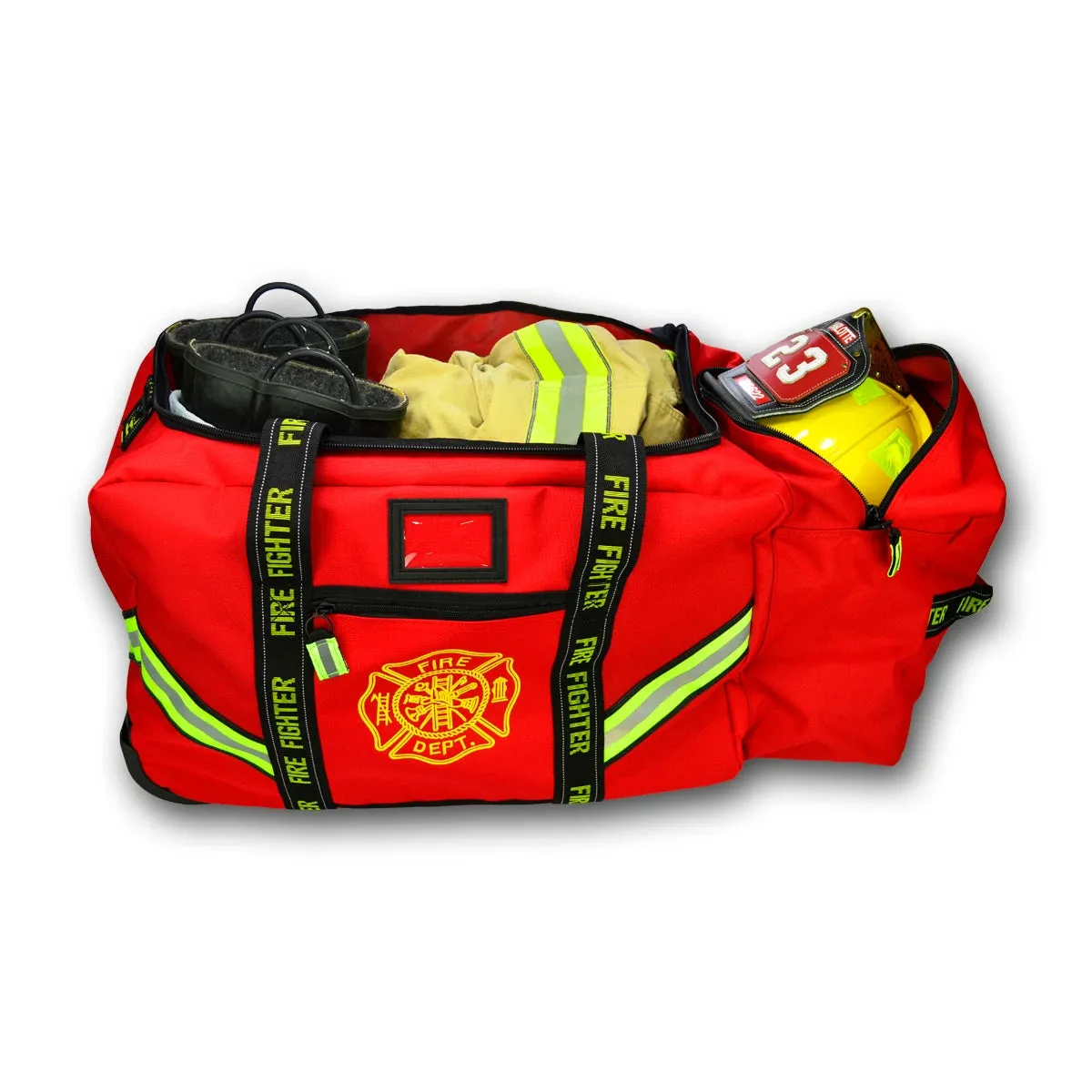 Value Rolling Firefighter Turnout Gear Bag w/ Rollerblade Wheels