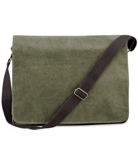 Vintage canvas despatch bag | Vintage Military Green