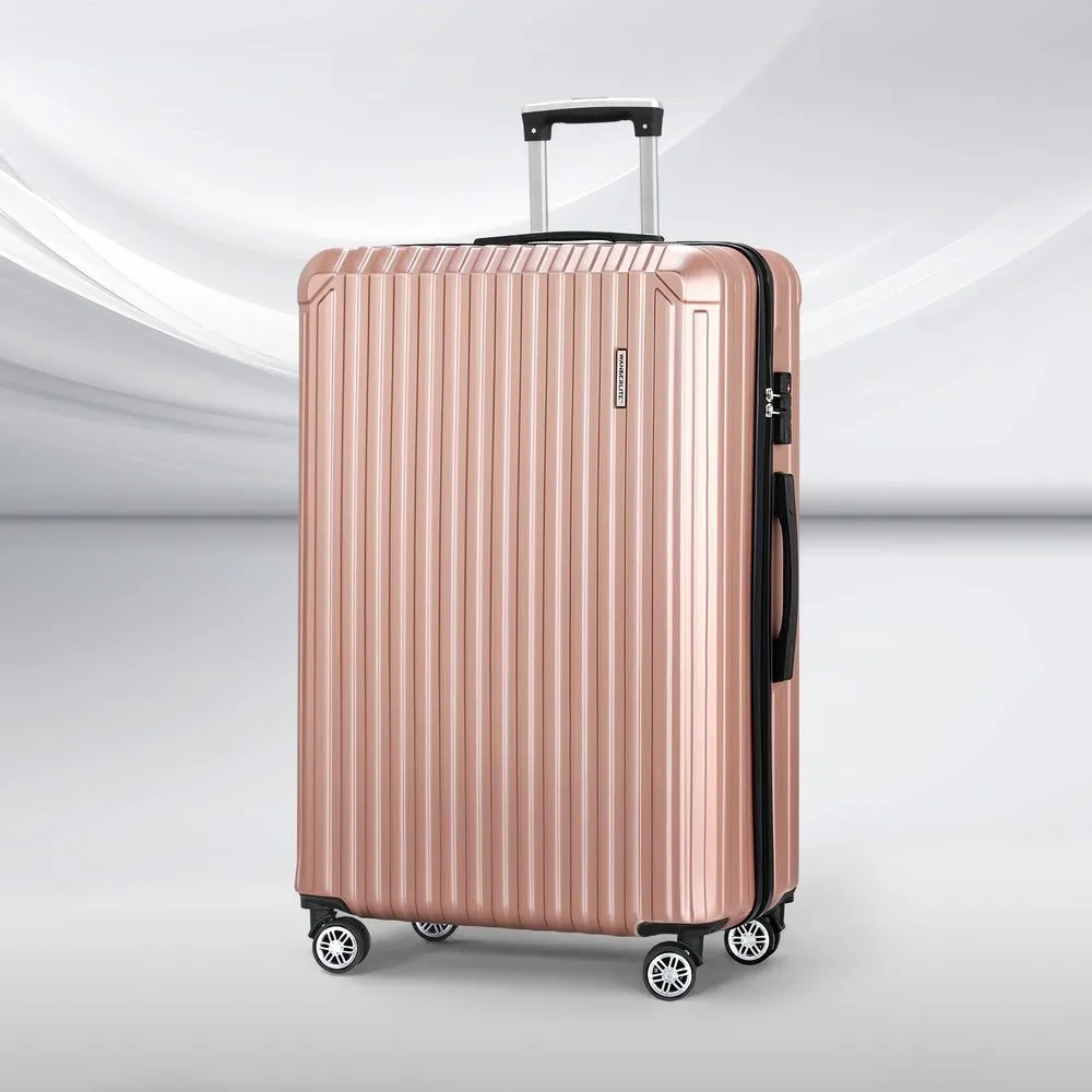 Wanderlite 28'' Luggage - TSA Hard Case Suitcase Set - Rose Gold
