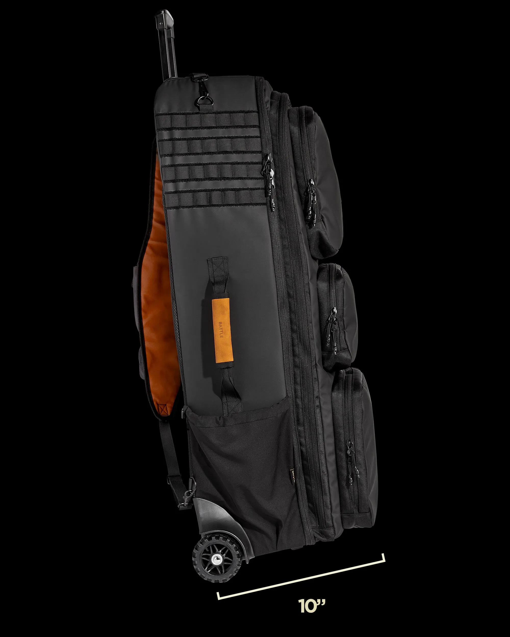 WARRIOR CATCHERS WHEELED BAG (BLACK)