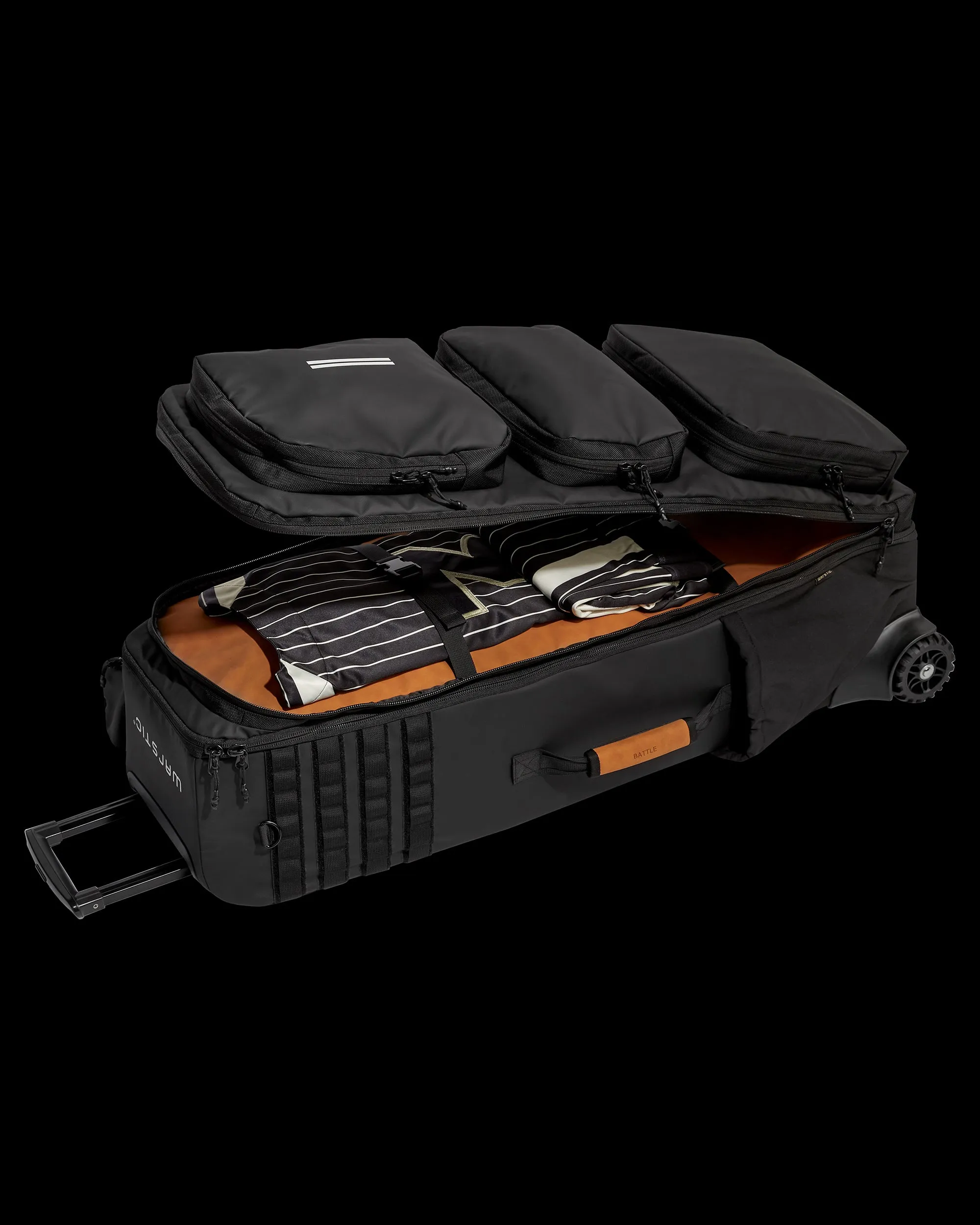 WARRIOR CATCHERS WHEELED BAG (BLACK)