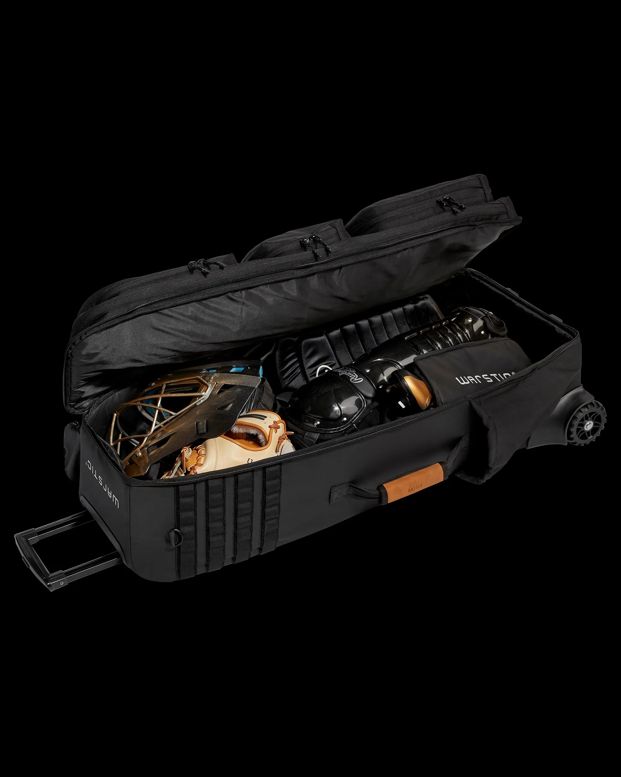 WARRIOR CATCHERS WHEELED BAG (BLACK)