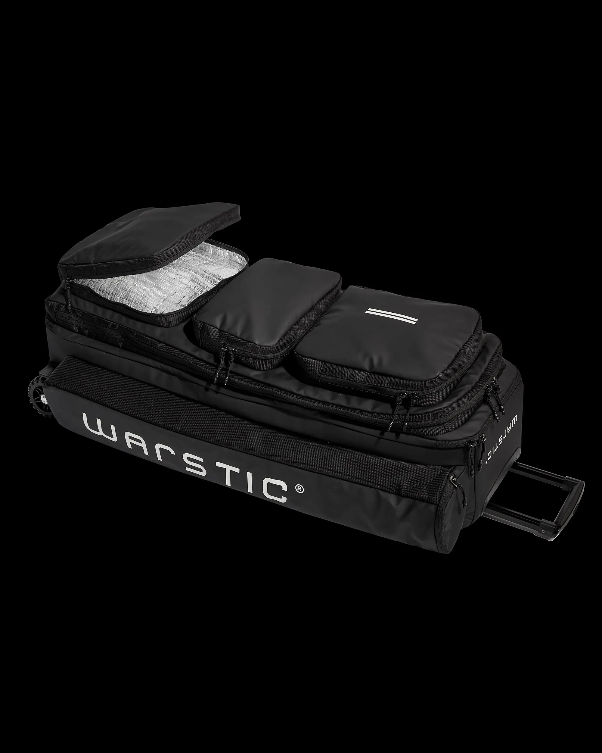 WARRIOR CATCHERS WHEELED BAG (BLACK)